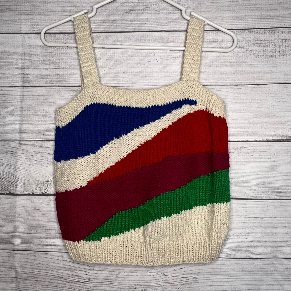 Vtg liz claiborne sport petites crochet top